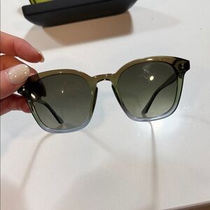 KREWE Prytania Matcha + Pine Polarized Sunglasses